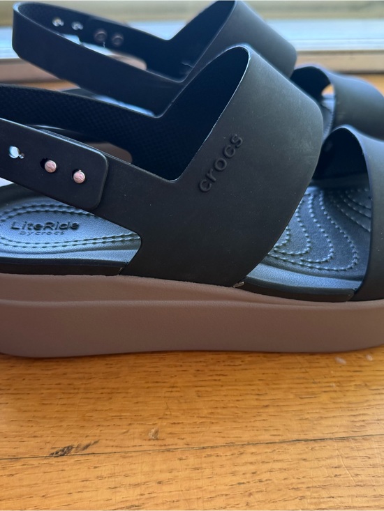 CROCS Shoes - CROCS Women's Black and Brown LiteRide Slingback Sandal